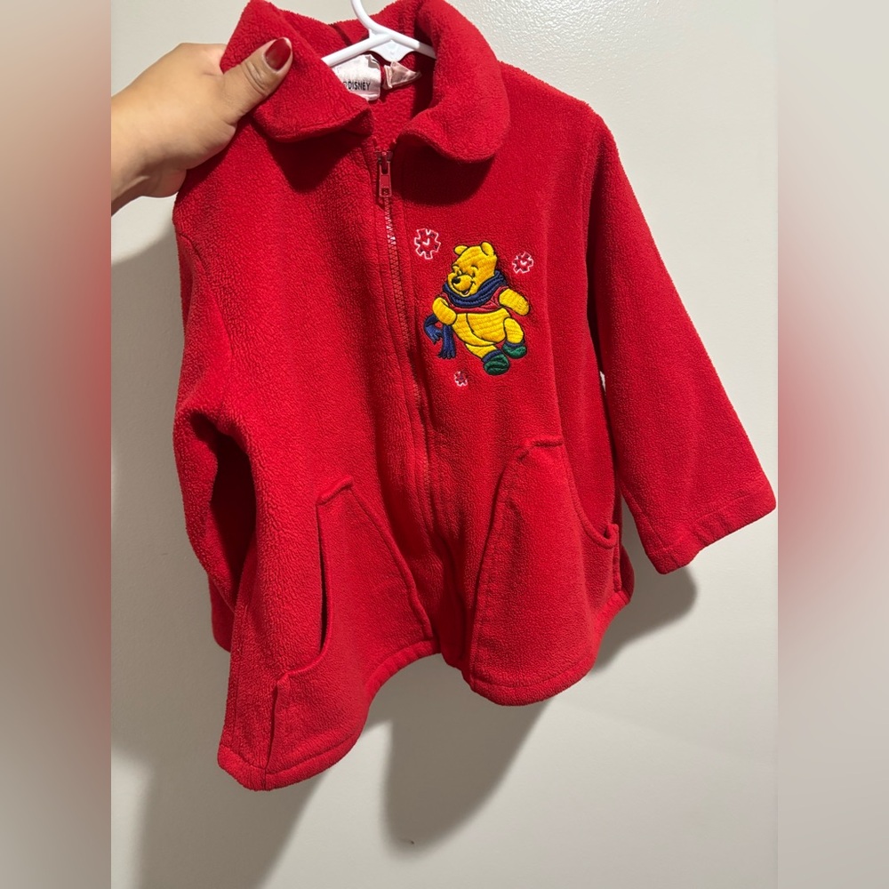 Disney Red Winnie the Pooh Fleece Jacket
